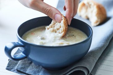 Pan&スープの鉄分補給のクラムチャウダー